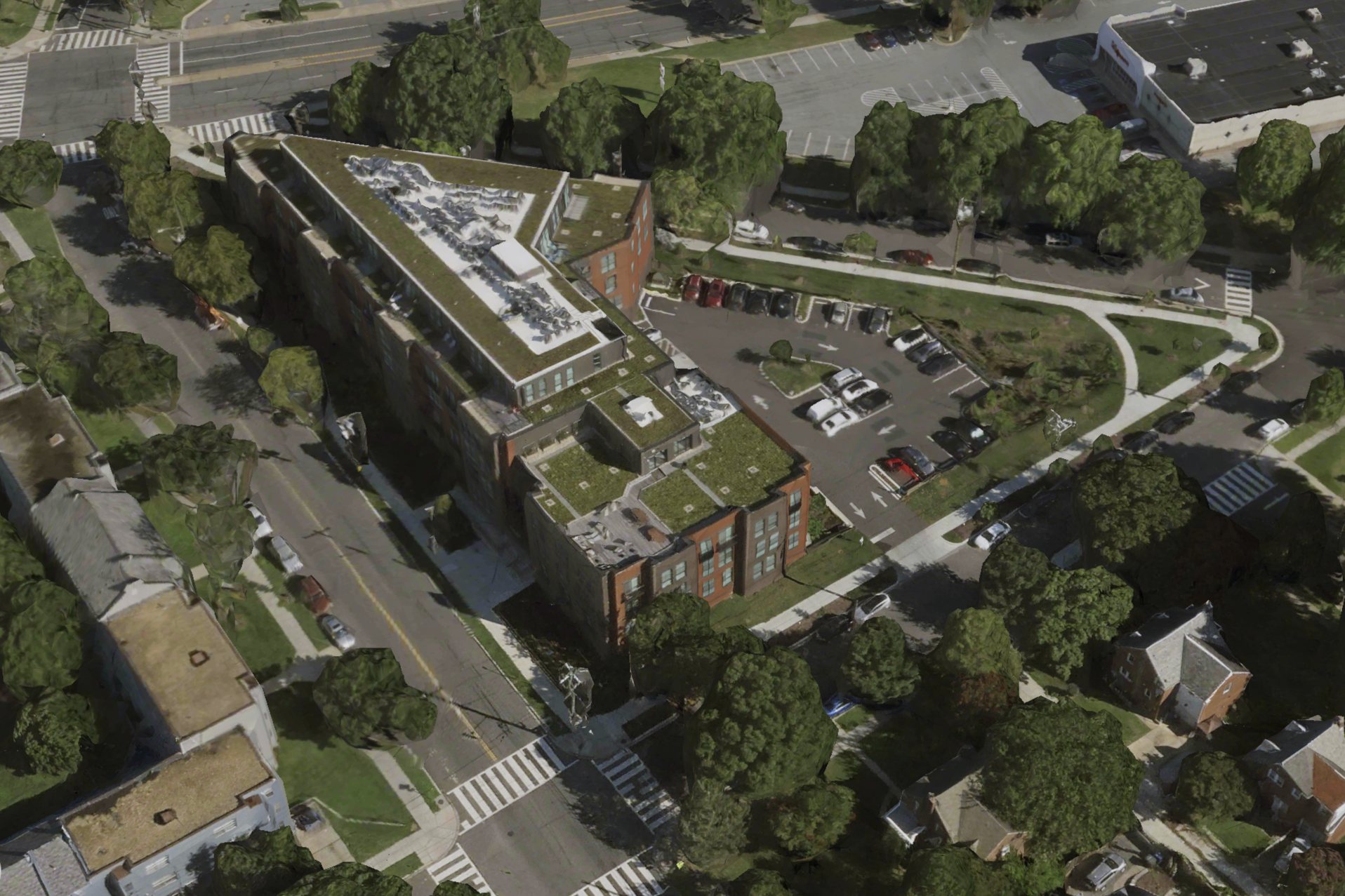 Aerial image of Big Sky Flats project